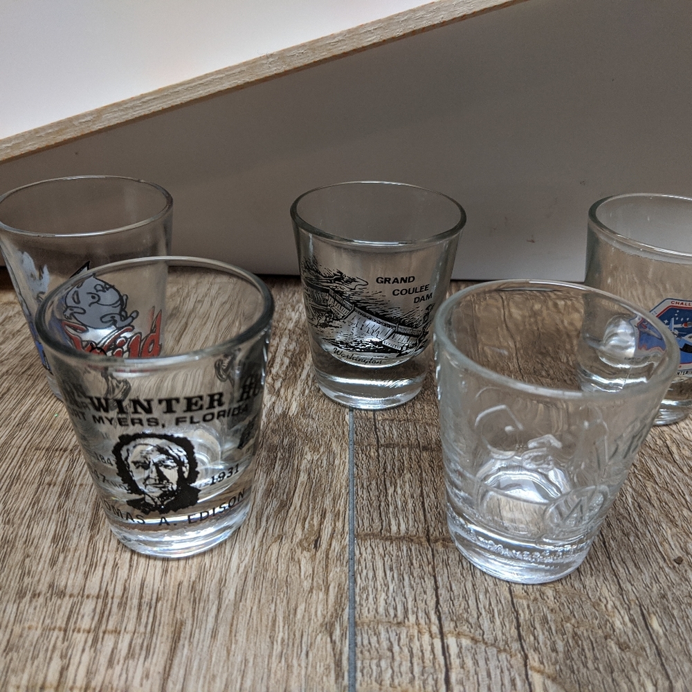 5 Shot Glasses Bar Wear barwear